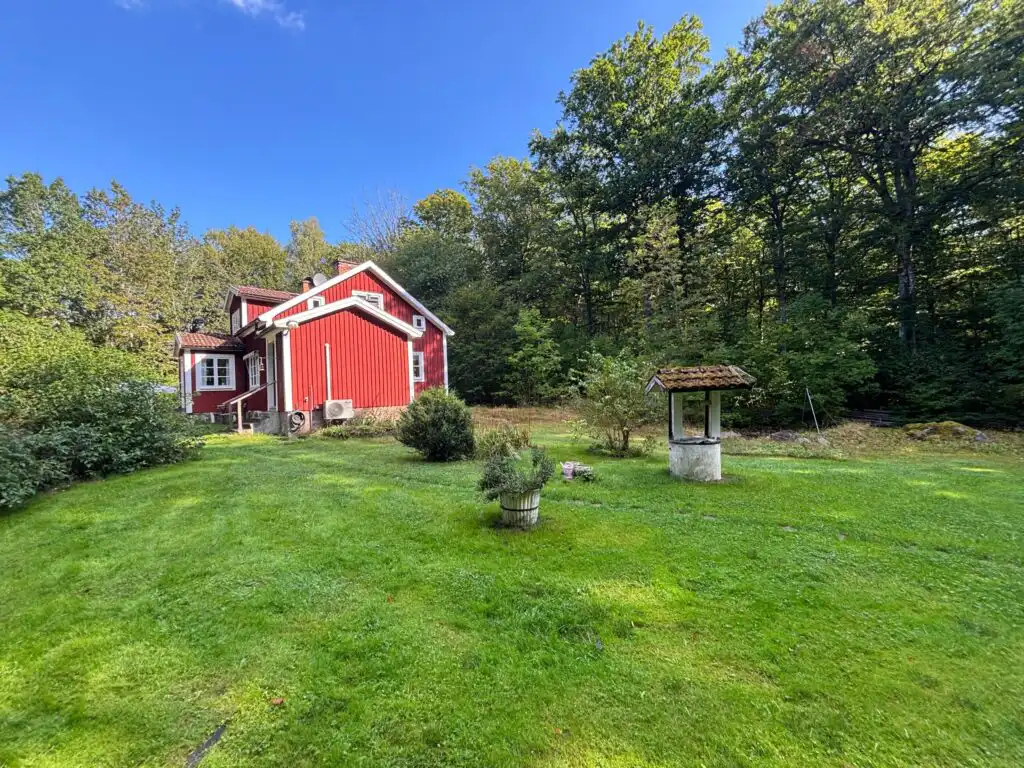 Naturgarten rund um das Ferienhaus Bokhultet im Naturreservat Bokhultet in Småland