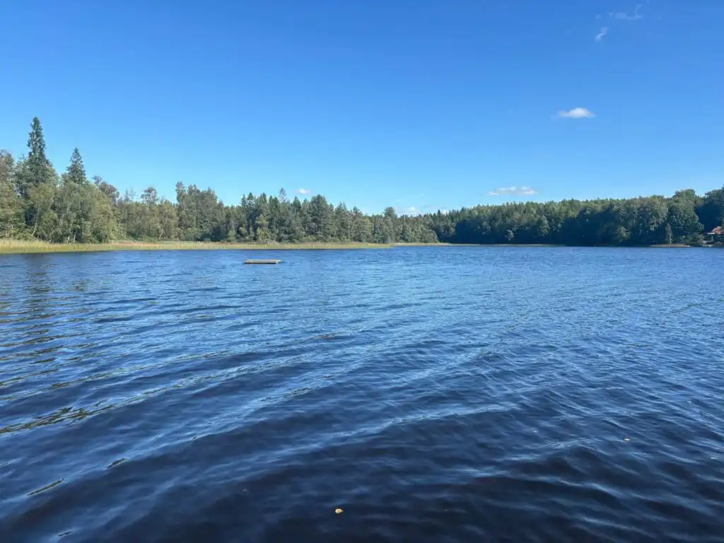 Weitläufiger See direkt am Ferienhaus – ruhige Waldlage in Småland