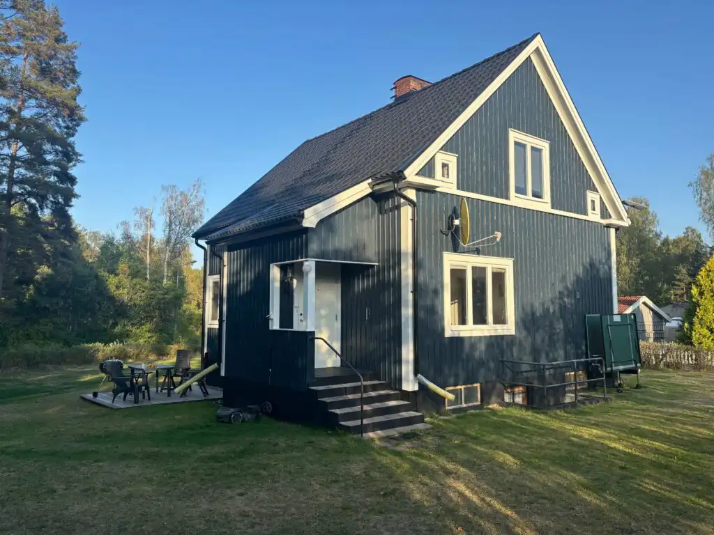Hauptansicht vom Hus Silverdalen in Silverdalen, Småland nahe Vimmerby