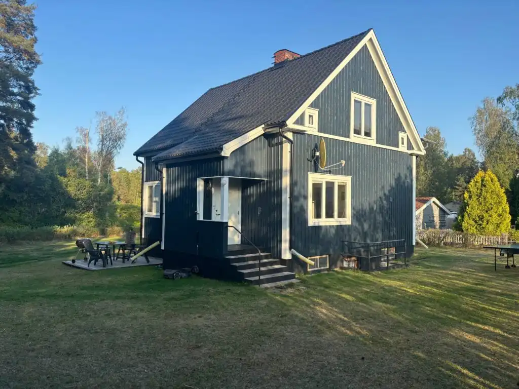 Hauptansicht vom Hus Silverdalen in Silverdalen, Småland nahe Vimmerby