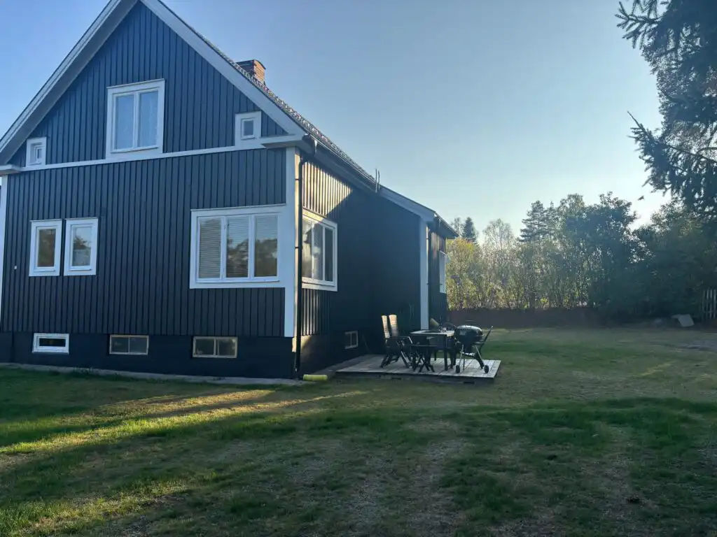 Garten am Ferienhaus Hus Silverdalen in Småland bei Vimmerby