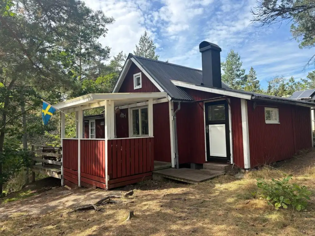 Waldhütte Hus Sinnermåla am Sinnernsee bei Högsby in Småland