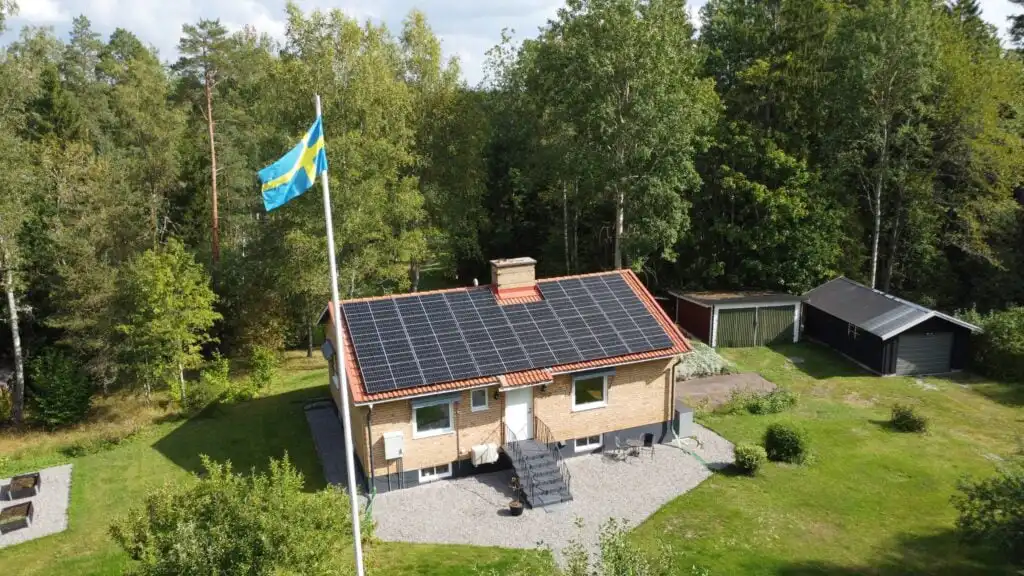 Hauptansicht der Villa Orreforshult