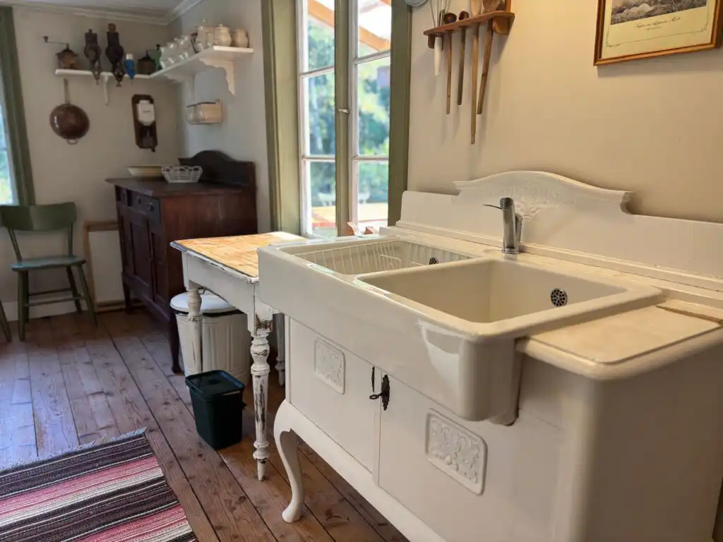 Landhausküche im Ferienhaus Hus Blommekulla bei Högsby – Ferienhaus in Småland