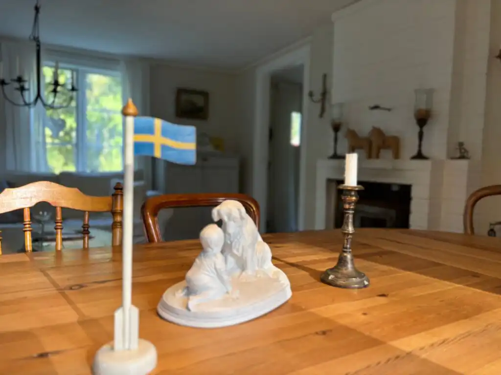 Dekoratives Detail im Ferienhaus Hus Blommekulla bei Högsby – liebevoll eingerichtetes Ferienhaus in Småland