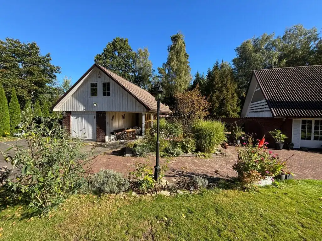 Naturhus Broby Ferienhaus in Broby mit Garten und Sonnenterrasse
