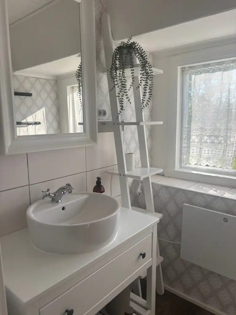 Badezimmer im Ferienhaus Hus Brobacka – Ferienhaus in Schweden