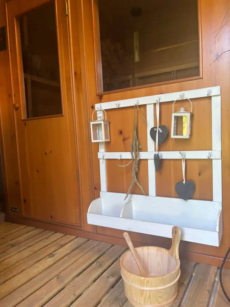 Sauna im Ferienhaus Hus Brobacka – typische schwedische Sauna für entspannte Urlaubstage
