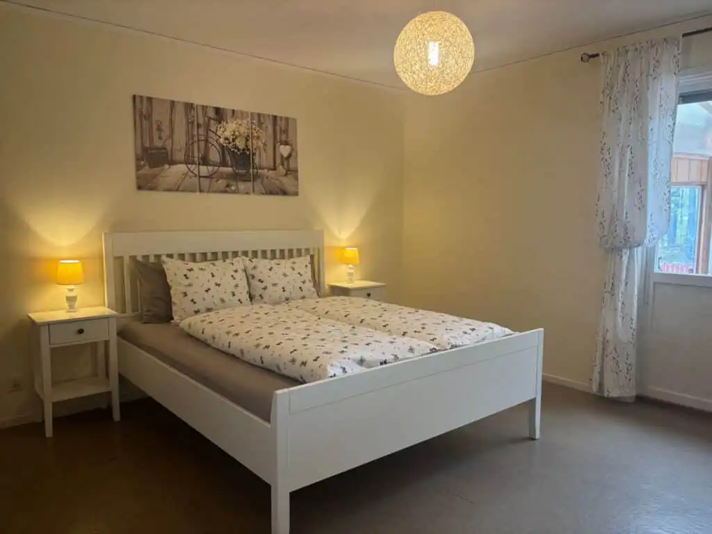 Schlafzimmer im Ferienhaus Sillys Hus in Hjältevad