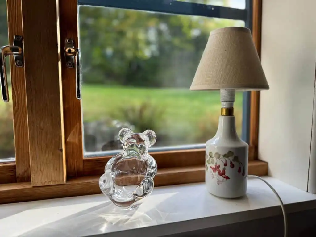 Wohnzimmer im Smedens Hus – gemütliches Ferienhaus in einer ehemaligen Schmiede in Blekinge
