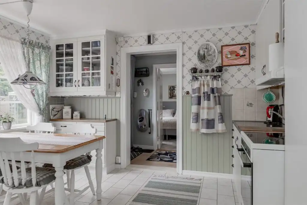 Helle Küche im Ferienhaus Lindgren Land in Vimmerby in Småland