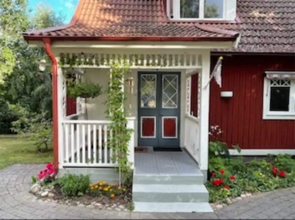 Eingangsbereich vom Hus Rose in Påryd, Småland