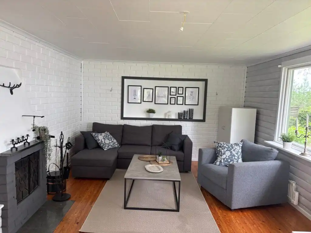 Wohnzimmer im Schwedenhaus am See in Storfors in Värmland