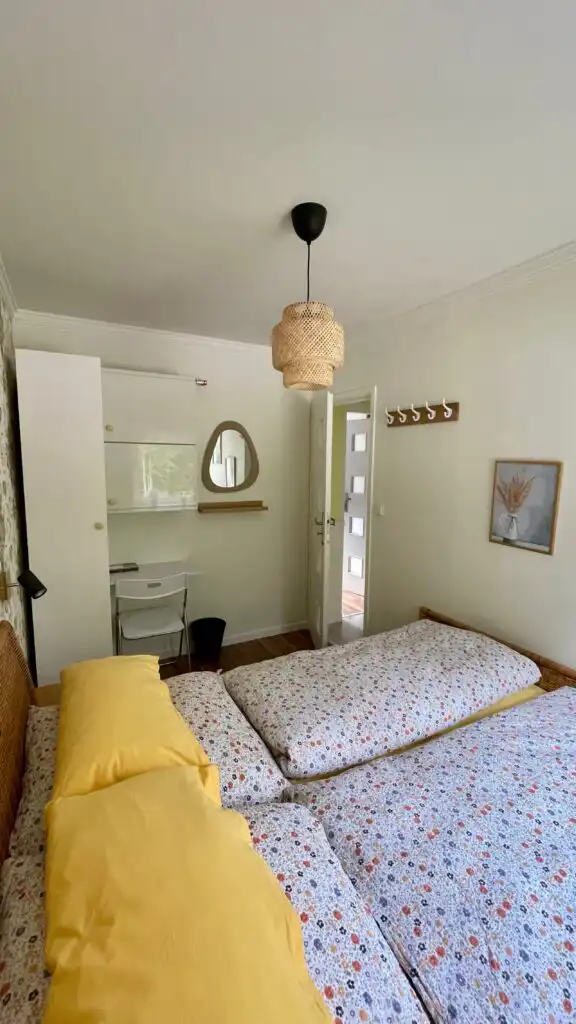 Schlafzimmer im Ferienhaus Villa Davvi dállu in Vidsel Lappland