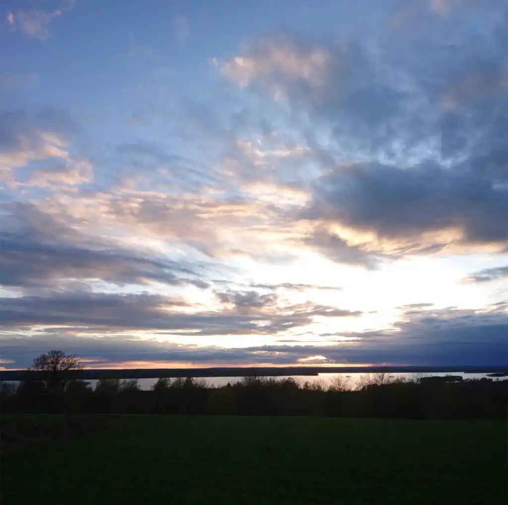Gartenblick vom Ferienhaus Hus Rusken in der Natur von Småland