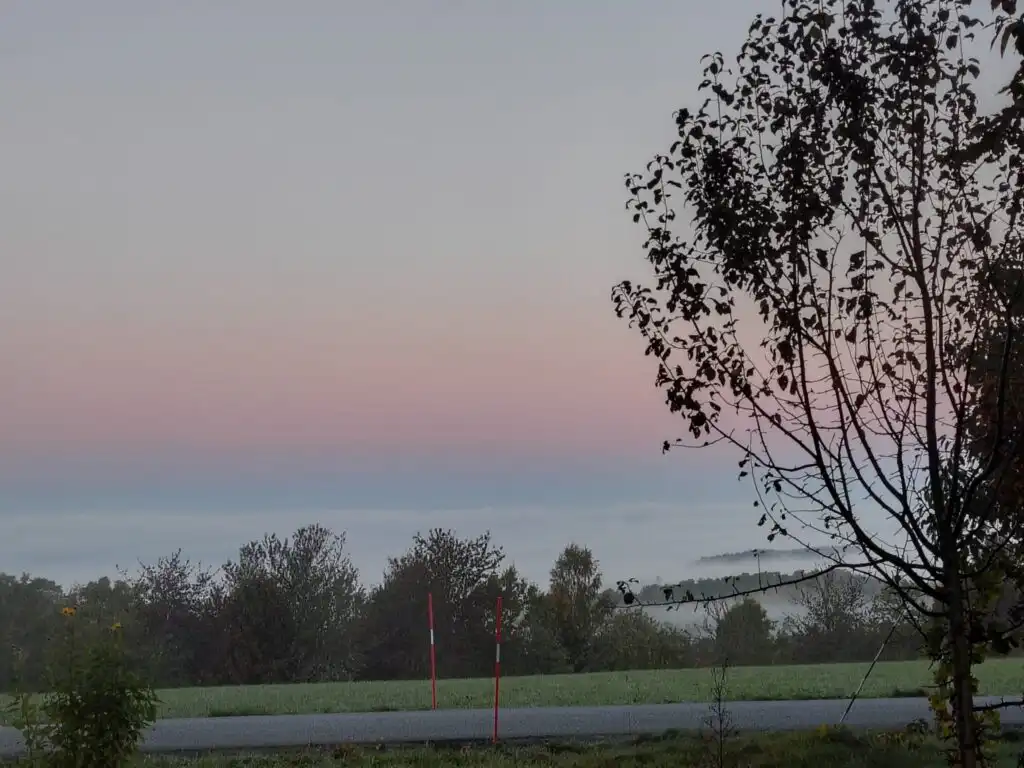 Abendstimmung über der Natur rund um den Rusken See in Småland
