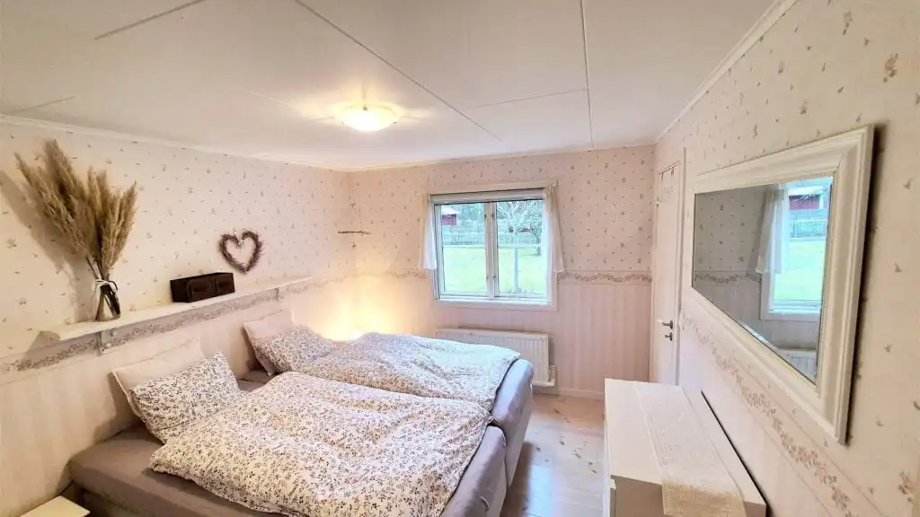 Schlafzimmer im Brotorpet in Virserum, Småland