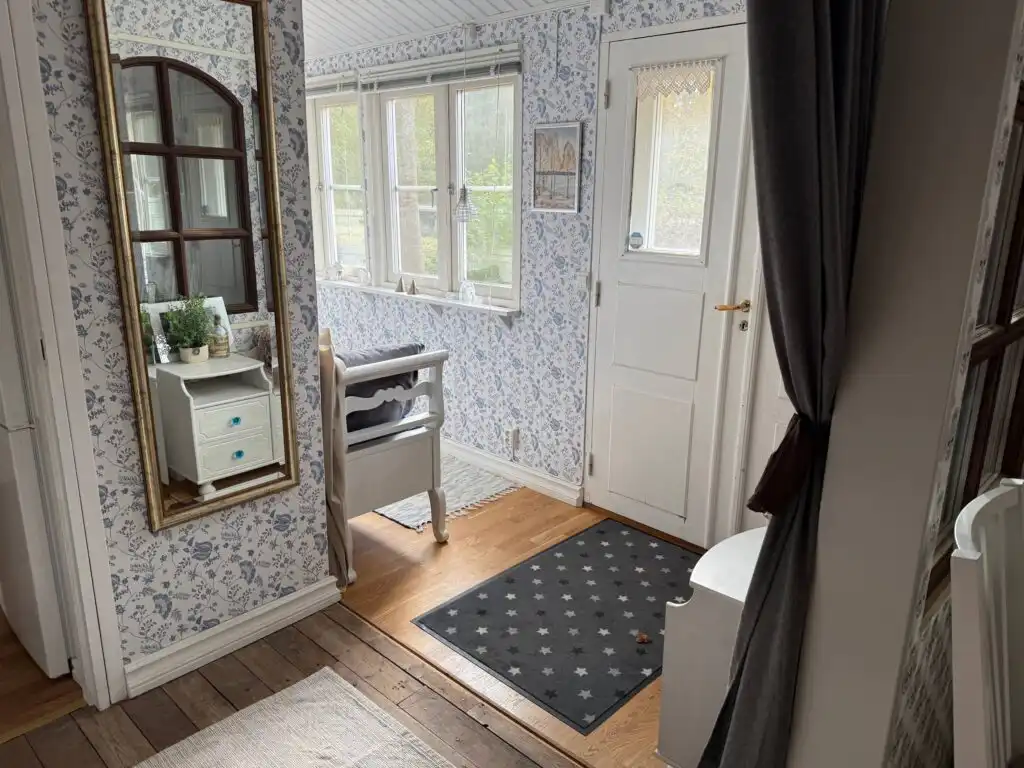 Wohnbereich im Spökhuset Ferienhaus in Småland