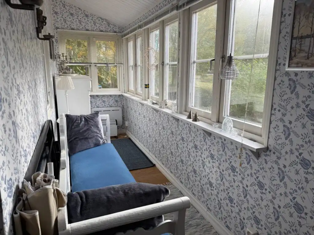Wohnzimmer im Spökhuset Ferienhaus in Alsterbro Småland