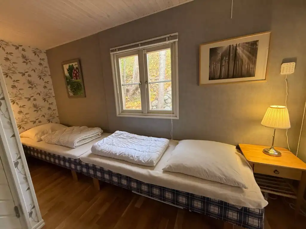 Schlafzimmer im Spökhuset Ferienhaus in Småland