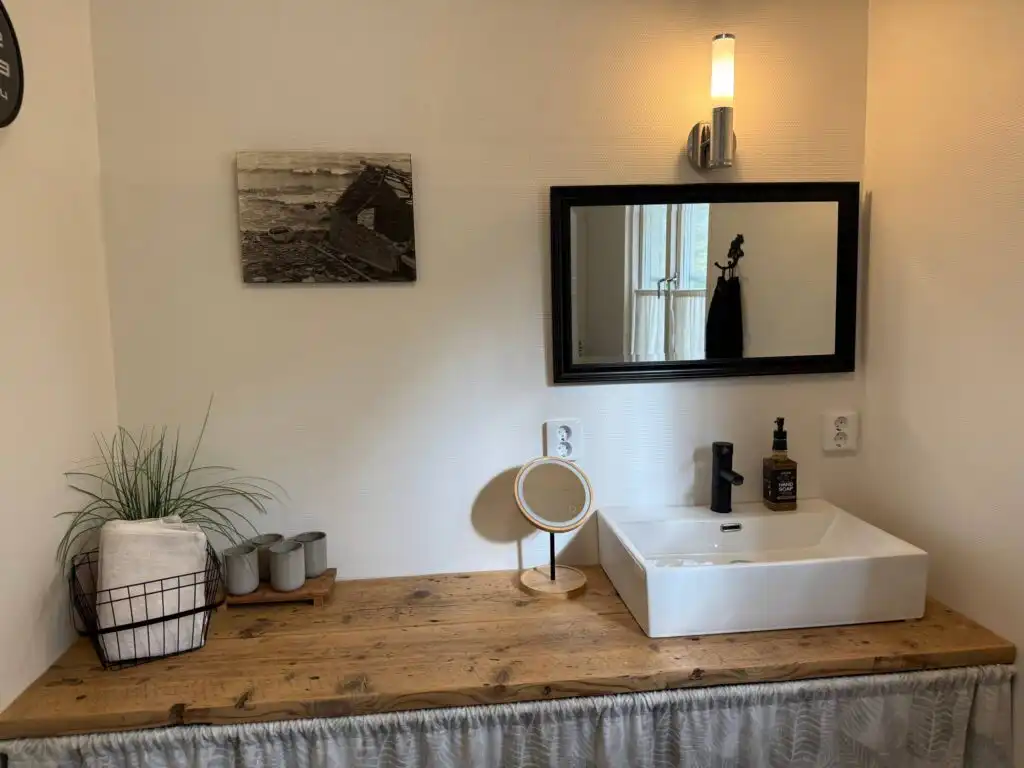 Badezimmer im Spökhuset Ferienhaus in Alsterbro