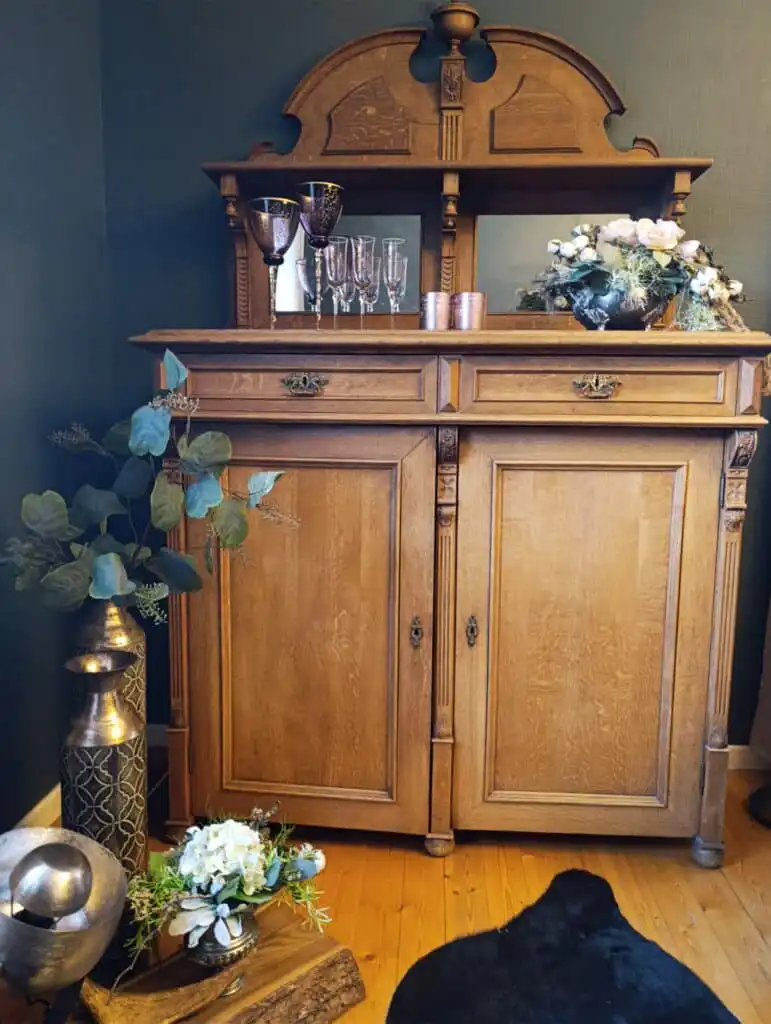 Wohnzimmer im Ferienhaus Hus Fee – traditionelles Schwedenhaus in Dalarna