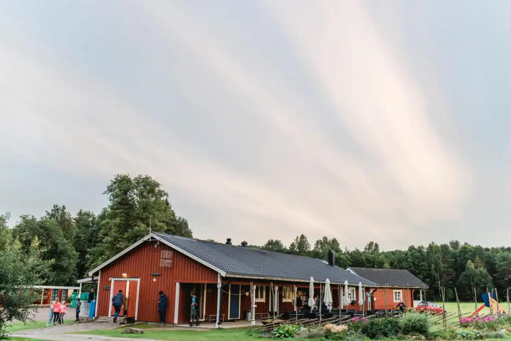 Sanitärbereich auf dem Campingplatz in Stöllet – Einrichtungen nahe Pomp Stuga
