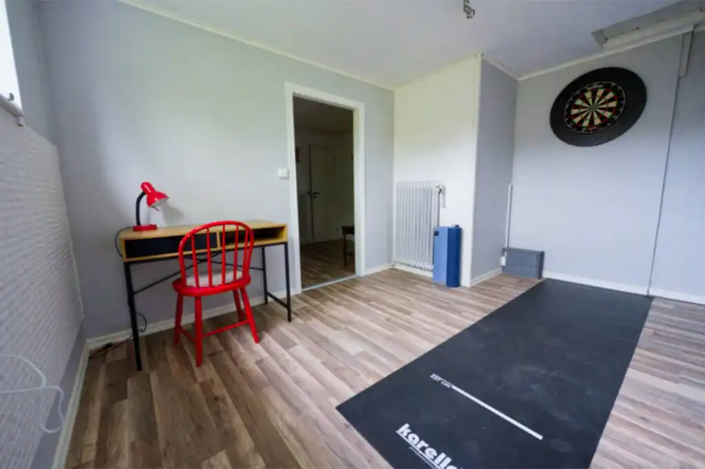 Arbeitsbereich im Hus Lönnbacka in Småland – Ferienhaus in Schweden mit Platz für Homeoffice