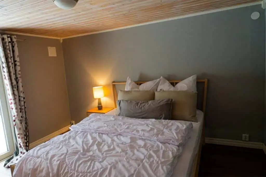Schlafzimmer im Hus Lönnbacka in Blekinge mit ruhiger Lage nahe See