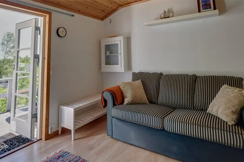Wohnzimmer im Ferienhaus Peaceful Getaway in Åsljunga – Schwedenhaus in Skåne mit zusätzlicher Stuga