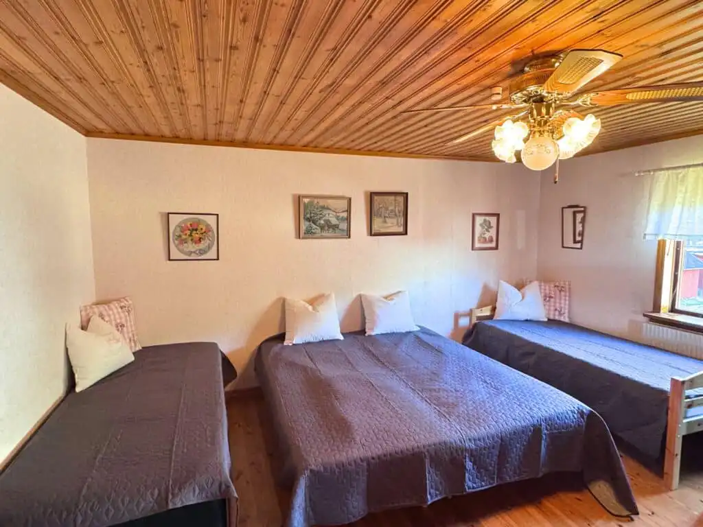 Schlafzimmer Holzhaus Småland Ferienhaus Vimmerby