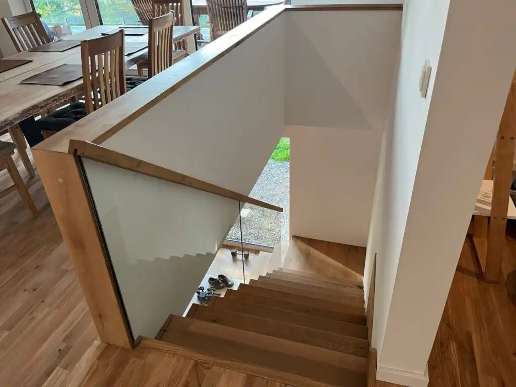 Treppe im Ferienhaus Villa Bergsmåla in Schweden