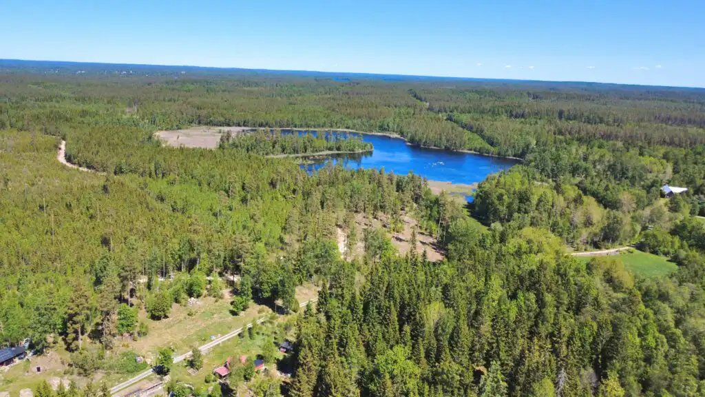 Natur und Seen rund um Fannys Hus bei Lessebo