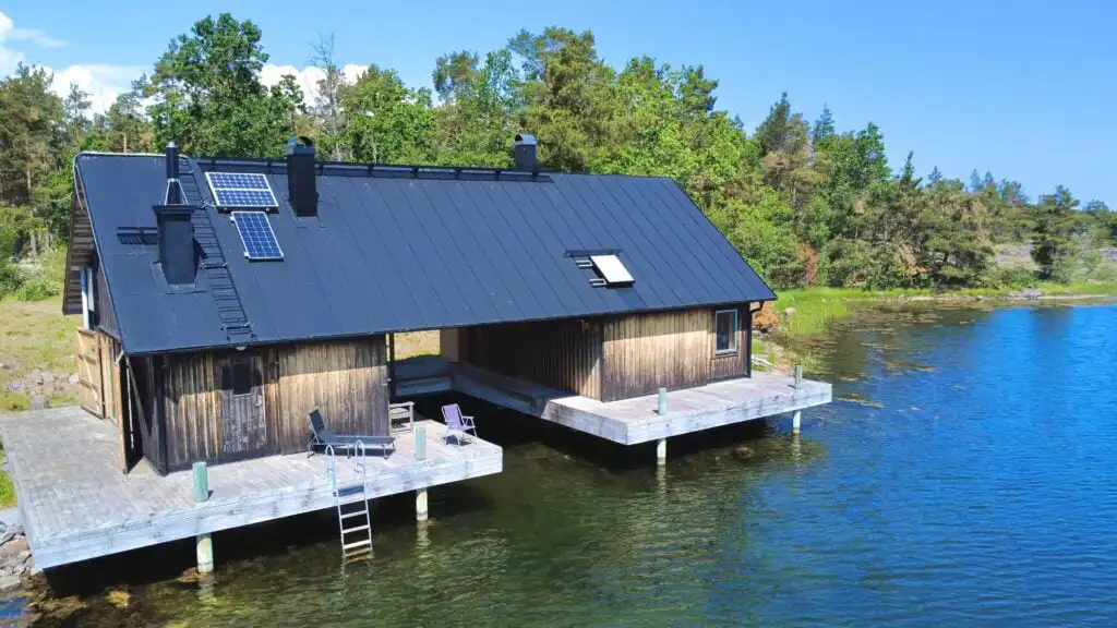 Fina Båthus mit privatem Zugang zum Meer