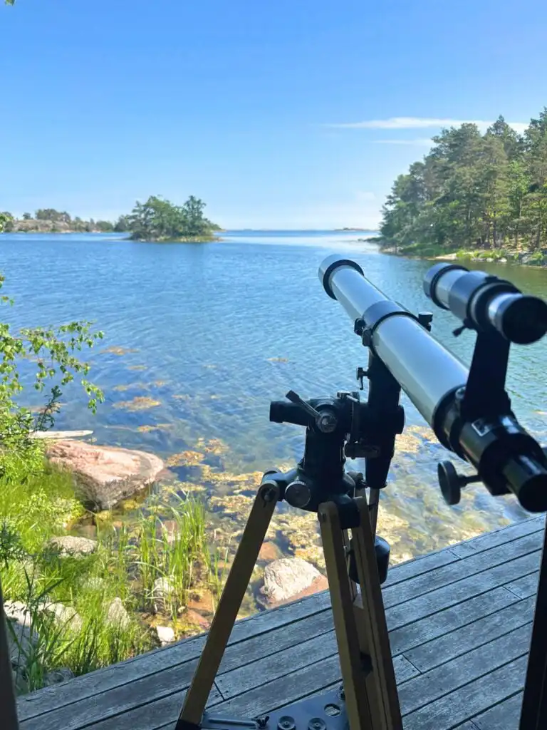 Naturbeobachtung direkt vor dem Fina Båthus im Schärengarten