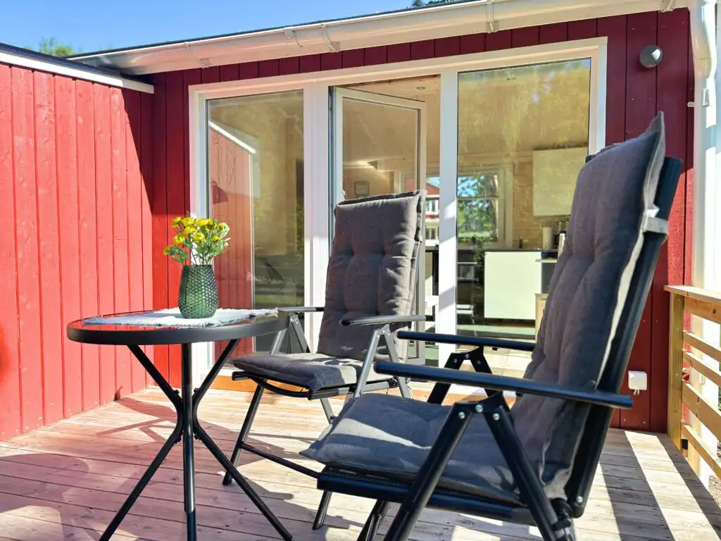Terrasse der Älg Stuga für entspannte Urlaubstage