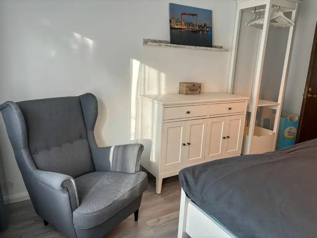 Schlafzimmer im Ferienhaus Hus Thovid nahe Astrid Lindgrens Värld