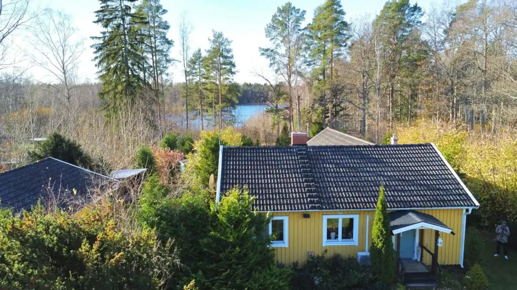 Eingangsbereich der Villa Lotte – gemütliches Ferienhaus am See in Småland