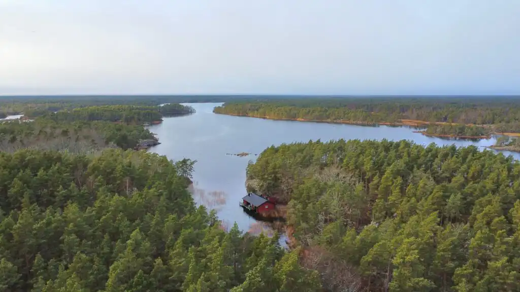 Schärenküste bei Figeholm in Småland nahe dem Ferienhaus Hus Upplånngö