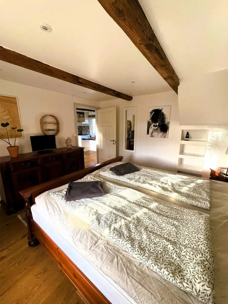 Schlafzimmer im Bauernhaus Liten Päronträdgård in Perstorp in Skåne