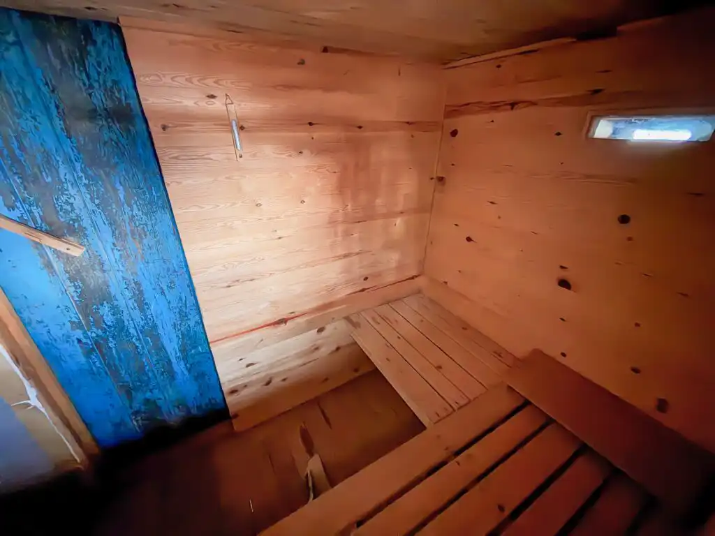 Holzsauna im Hus Skärgården in Figeholm im Schärengarten