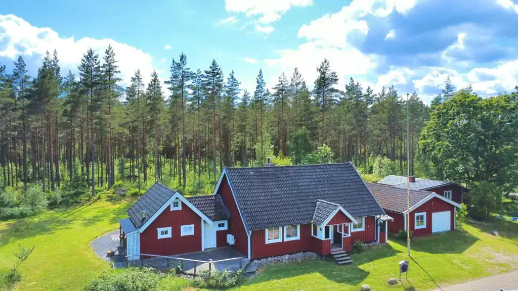 Ferienhaus Villa Yasjö mit großem Naturgrundstück in Südschweden