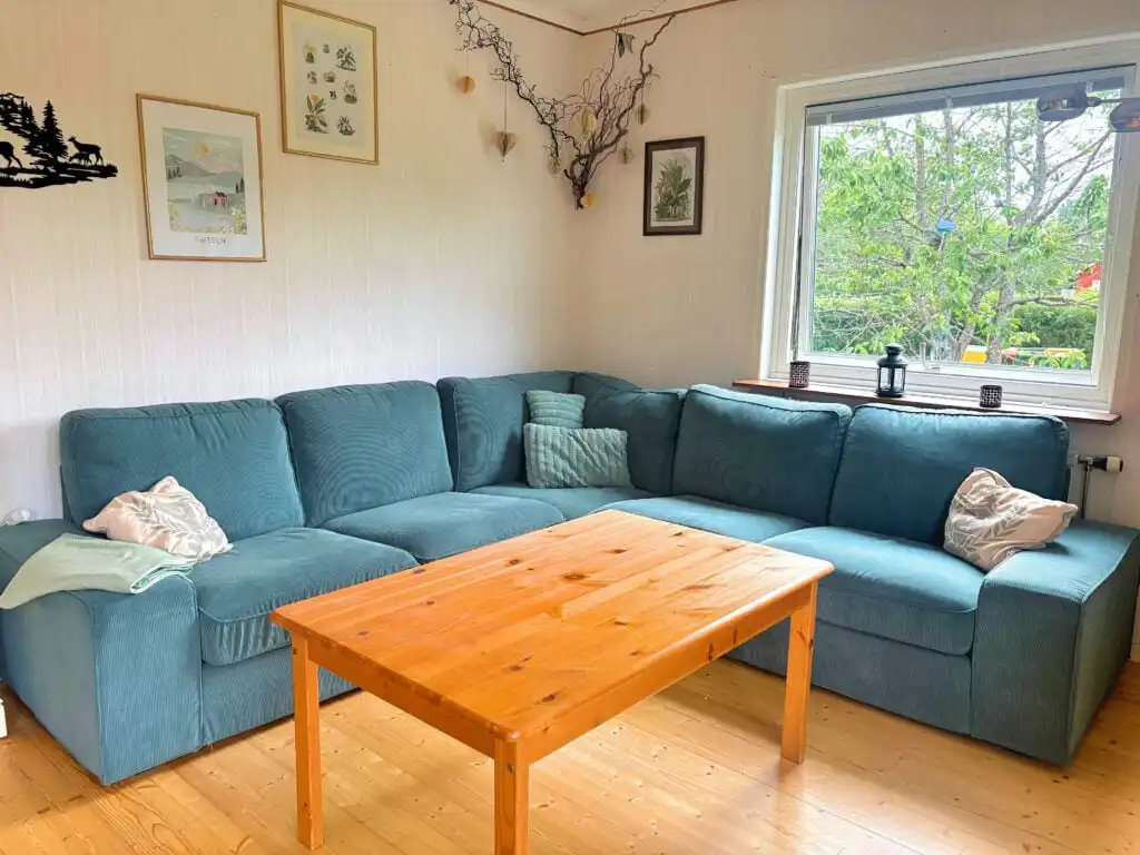 Gemütliches Wohnzimmer im Ferienhaus Hus Gillberga