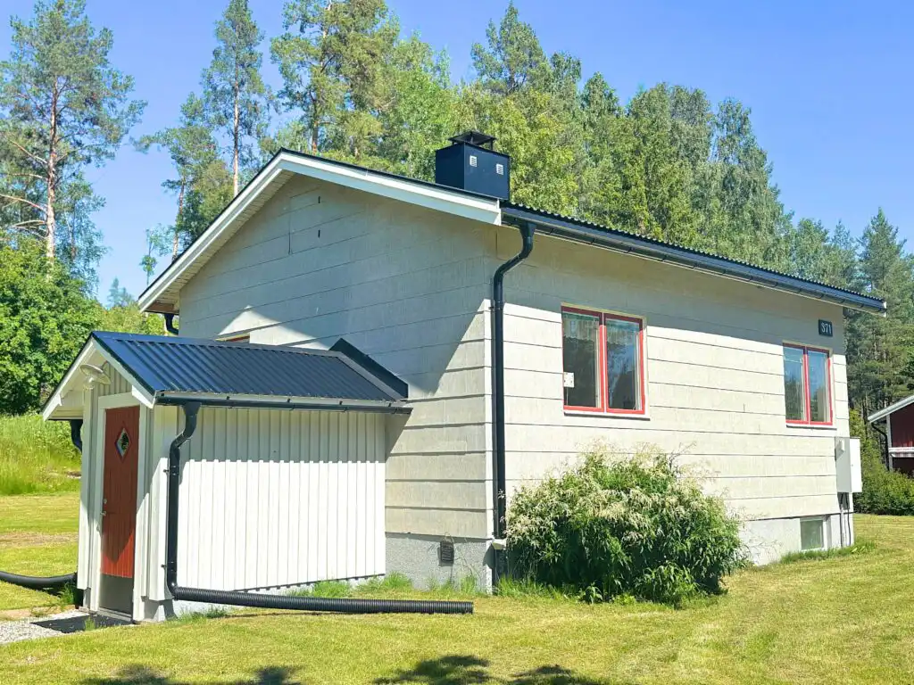 Rückseite des Hus Indalsälven mit Garten
