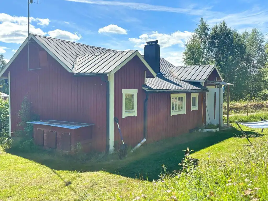 Außenansicht des Ferienhauses Hus Hammerstrand in Nordschweden
