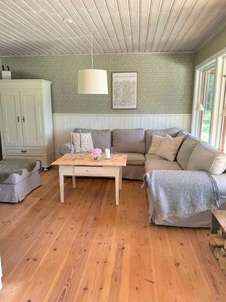 Wohnzimmer im Ferienhaus Hus Bjöksjöblick in Bergslagen