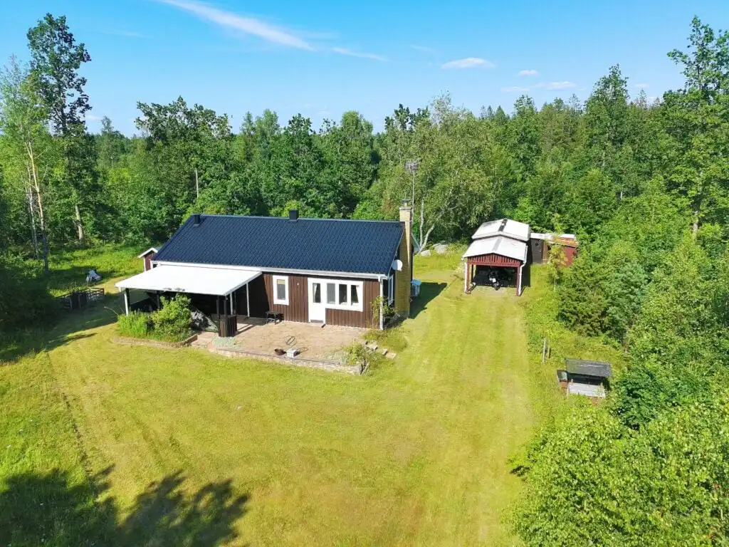 Ferienhaus Solkullen i Kalvshult mit großem Garten