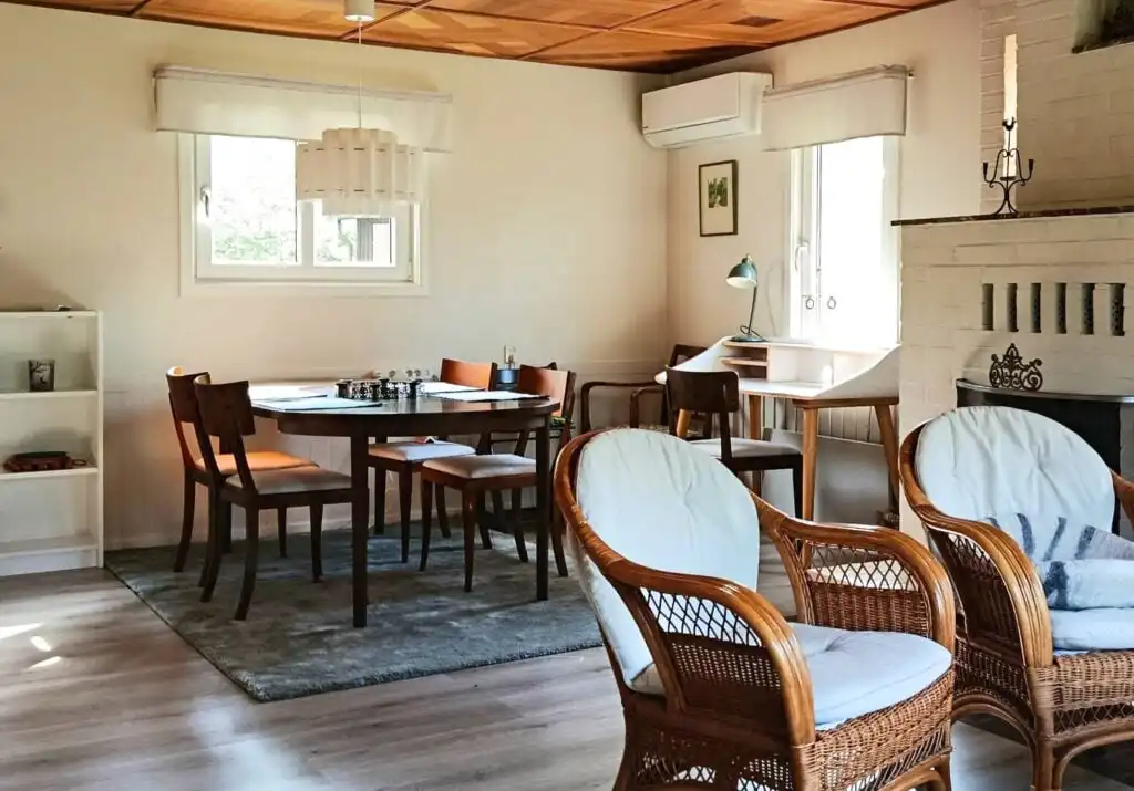 Essbereich im Ferienhaus Solkullen i Kalvshult