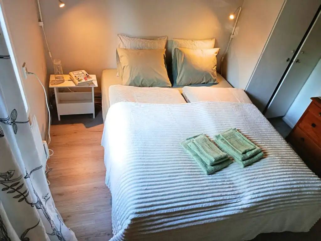 Gemütliches Schlafzimmer im Ferienhaus Solkullen i Kalvshult