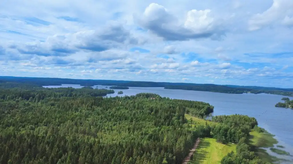 Landschaft rund um die Fjällstugan in Ydre, Östergötland